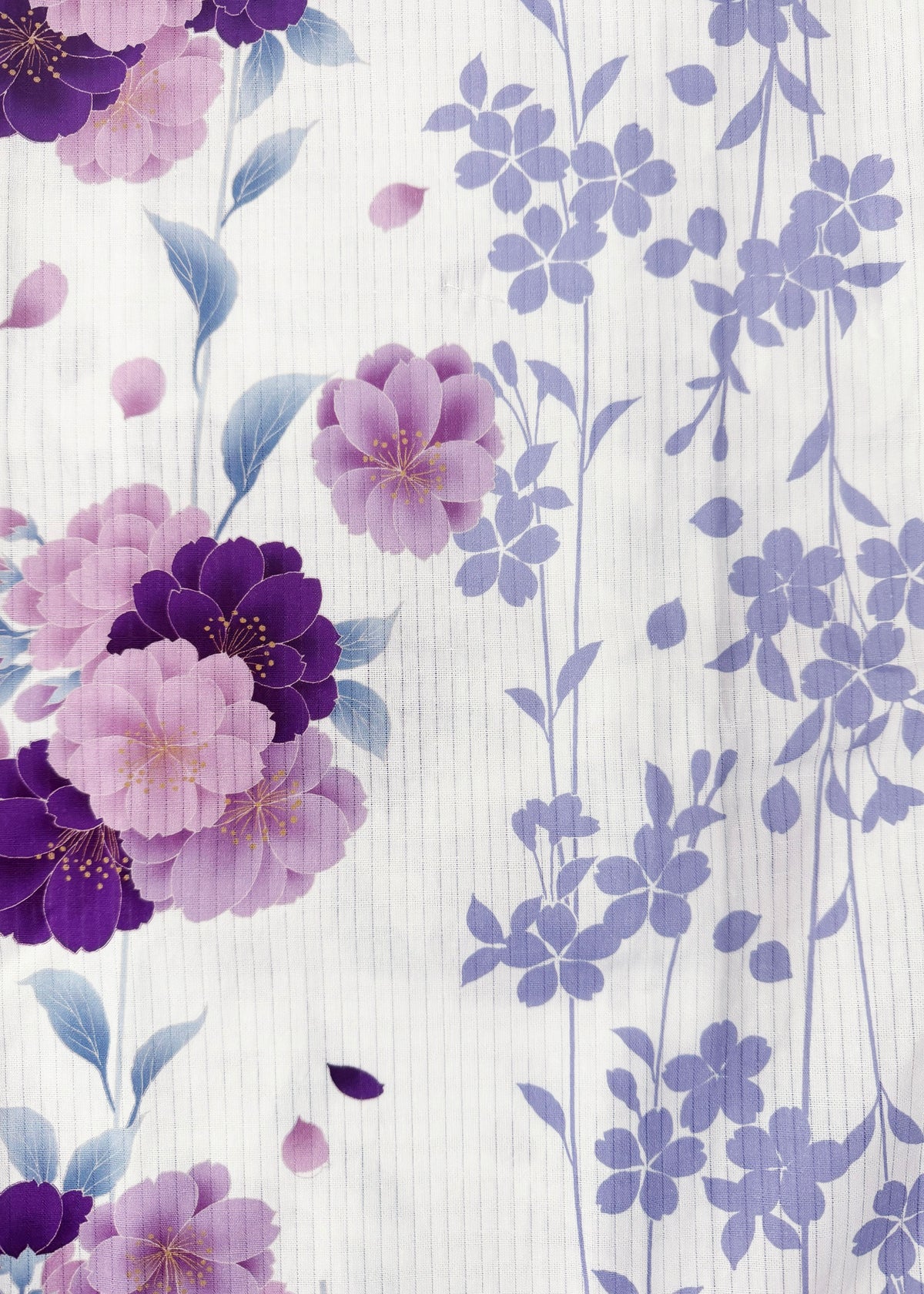 Yukata Kimono Starter Gift Set - Whispering Sakura in White (Style #0003)