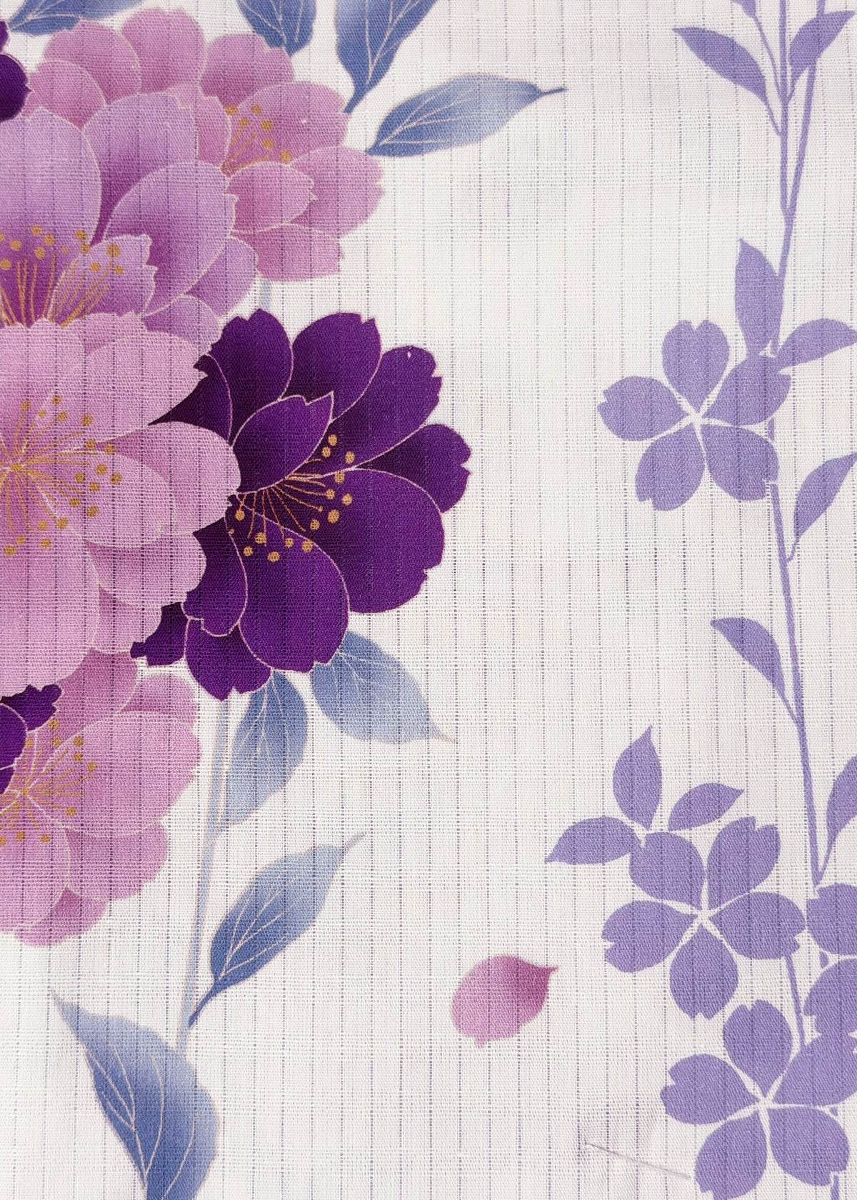Yukata Kimono Starter Gift Set - Whispering Sakura in White (Style #0003)