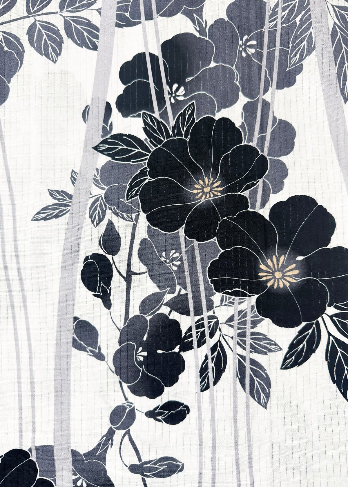 Japanese Traditional Yukata Kimono Starter Gift Set - Midnight Bloom