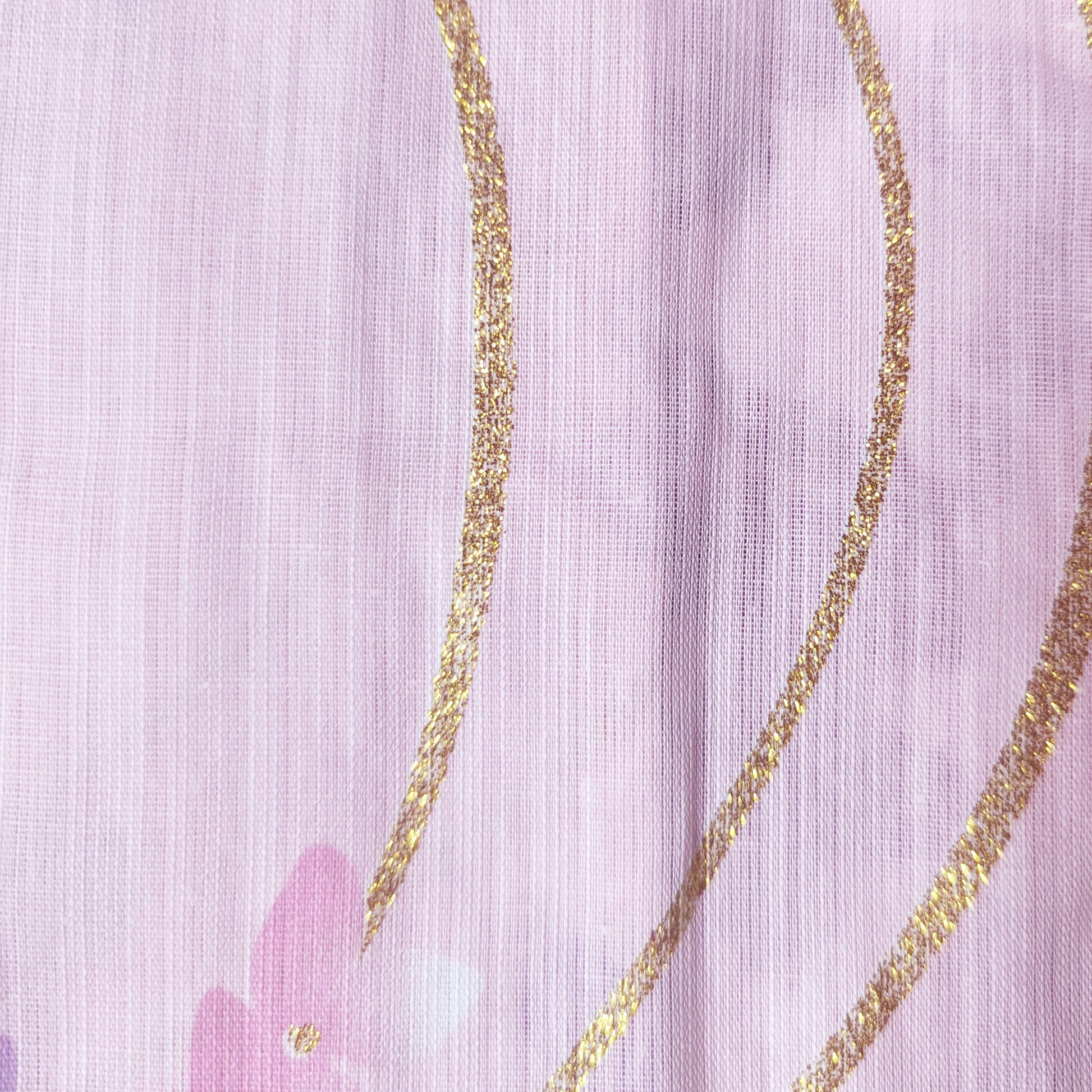 Japanese Yukata Kimono - Pink and Purple Lilac in Pink