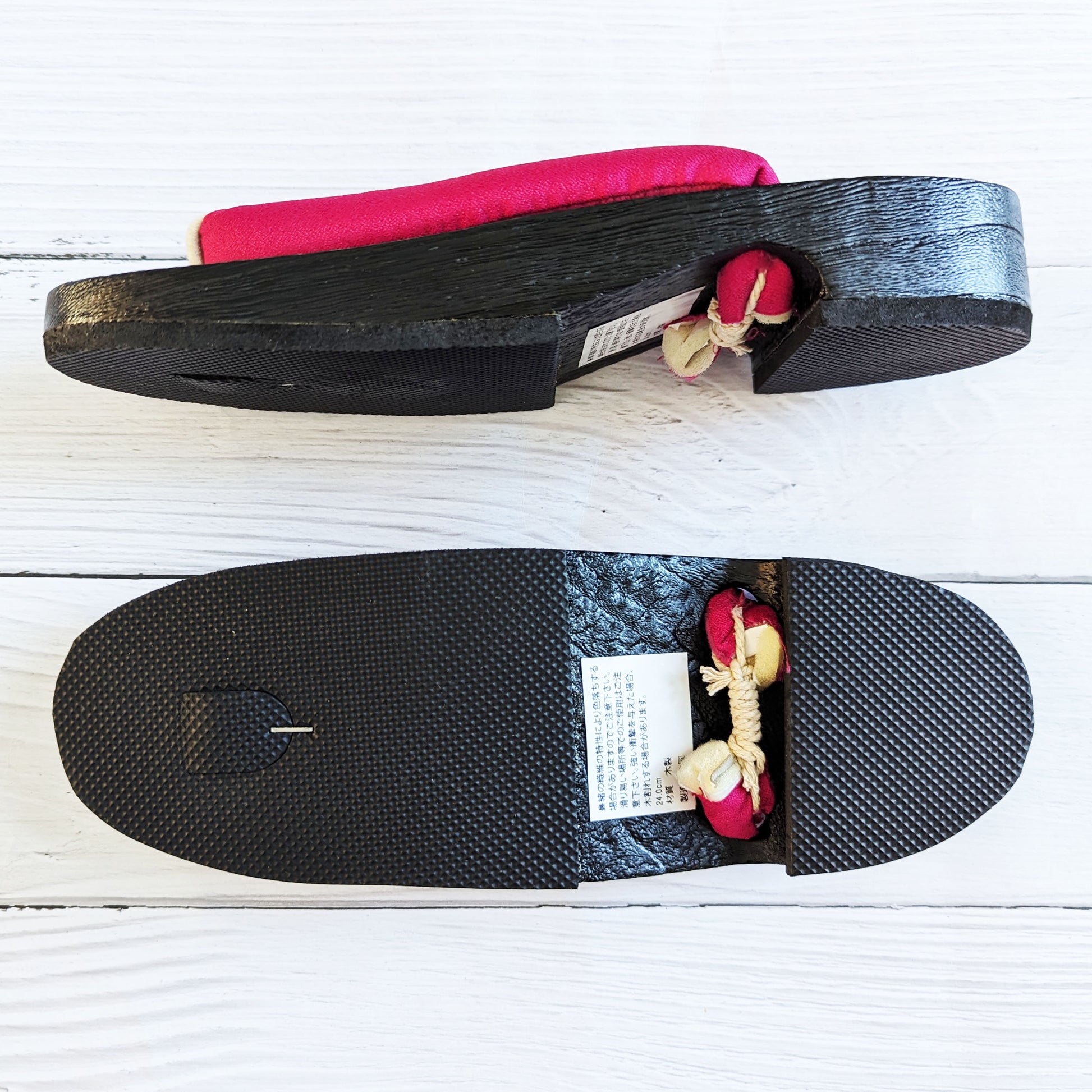 Japanese Geta Sandals - Simple Hot Pink