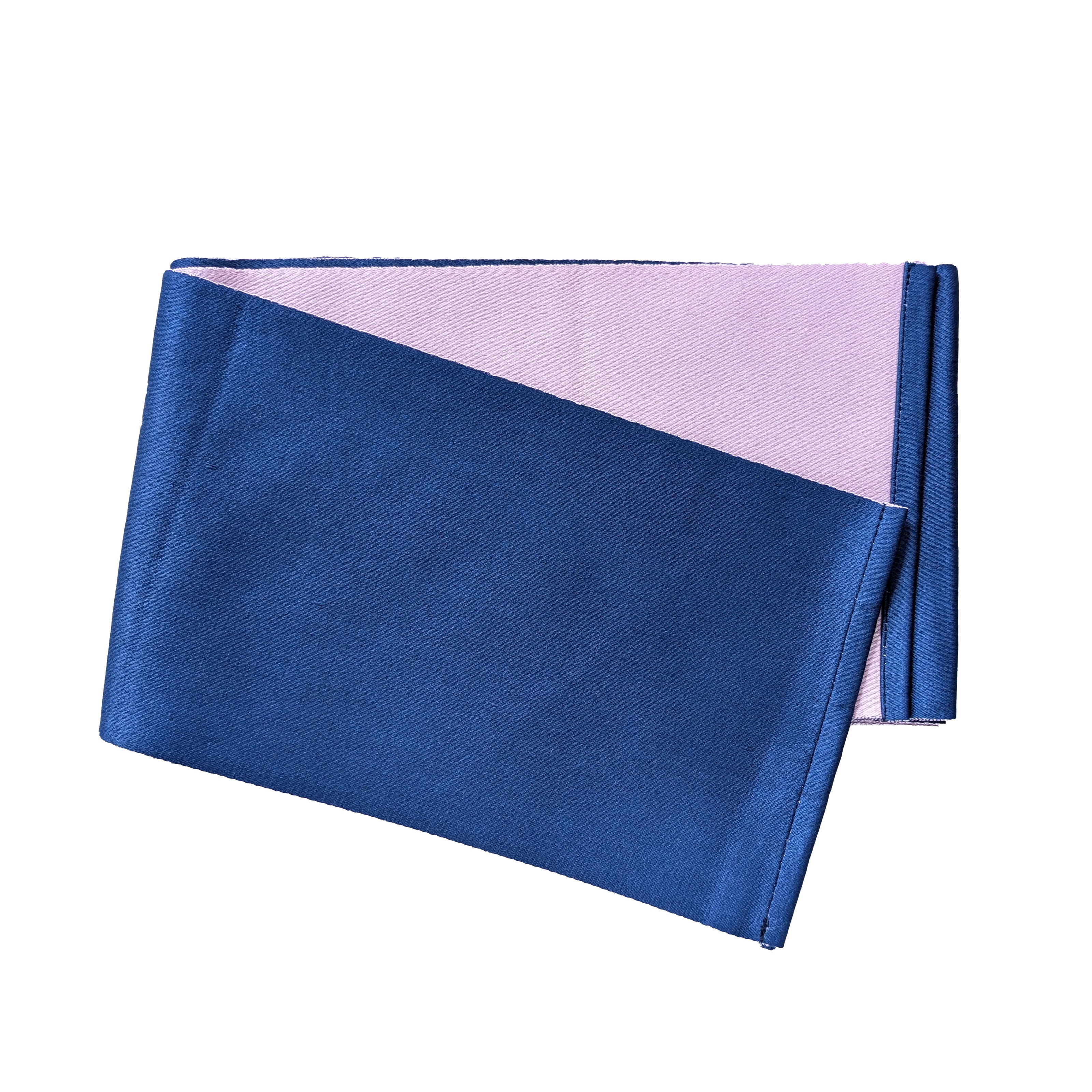 Japanese Flat Obi Belt - Blue and Pink