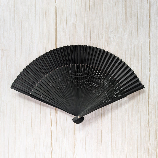 Japanese Folding Fan - Simple Black