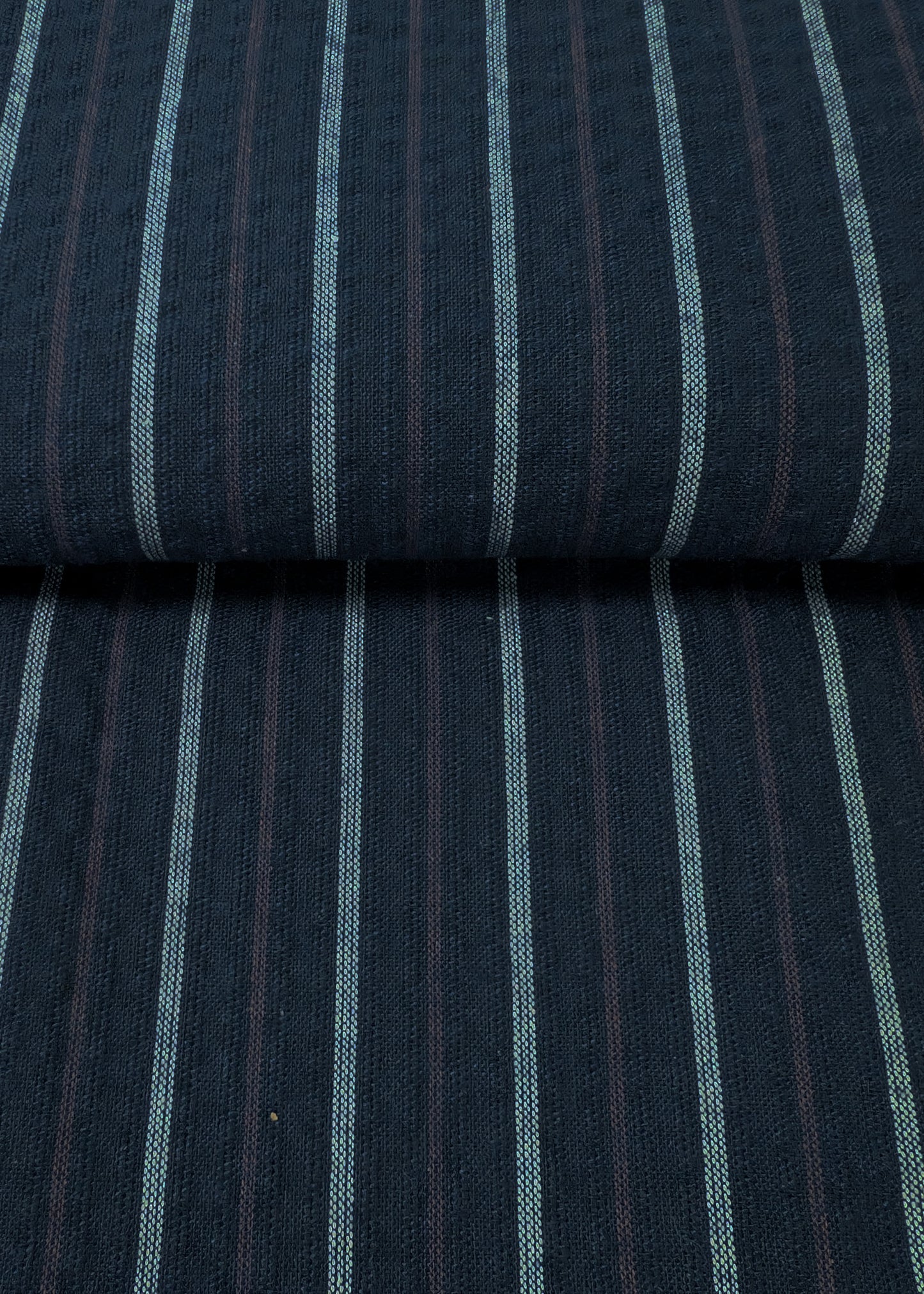 Japanese Traditional Men's Yukata Kimono - Stripes in Dark Indigo