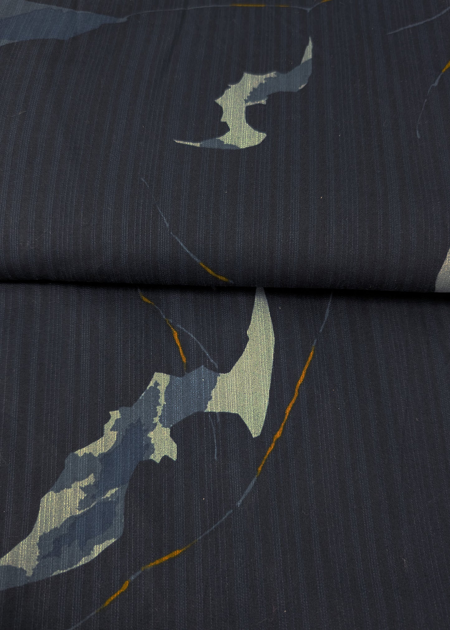 Japanese Traditional Men's Yukata Kimono - Bats and Moon in Indigo