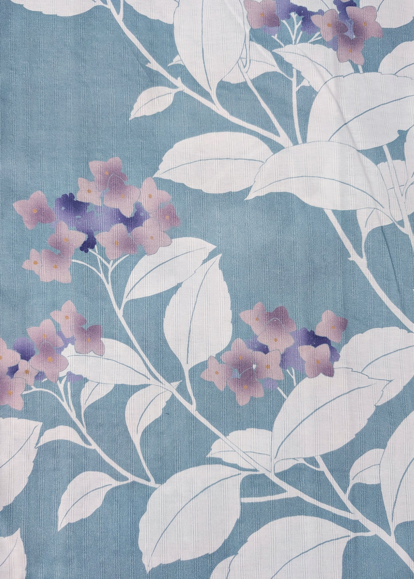 Yukata Kimono - Small Flowers in Jade Blue (Style #2659)