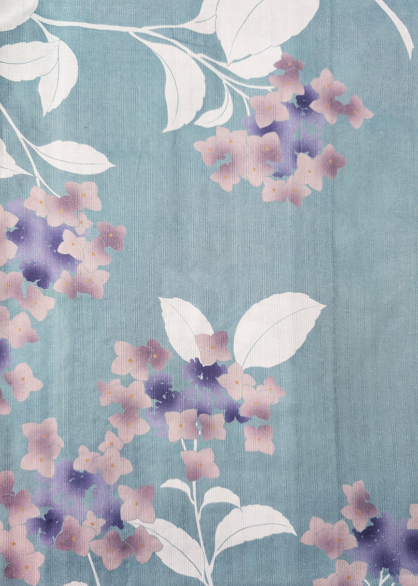 Yukata Kimono - Small Flowers in Jade Blue (Style #2659)