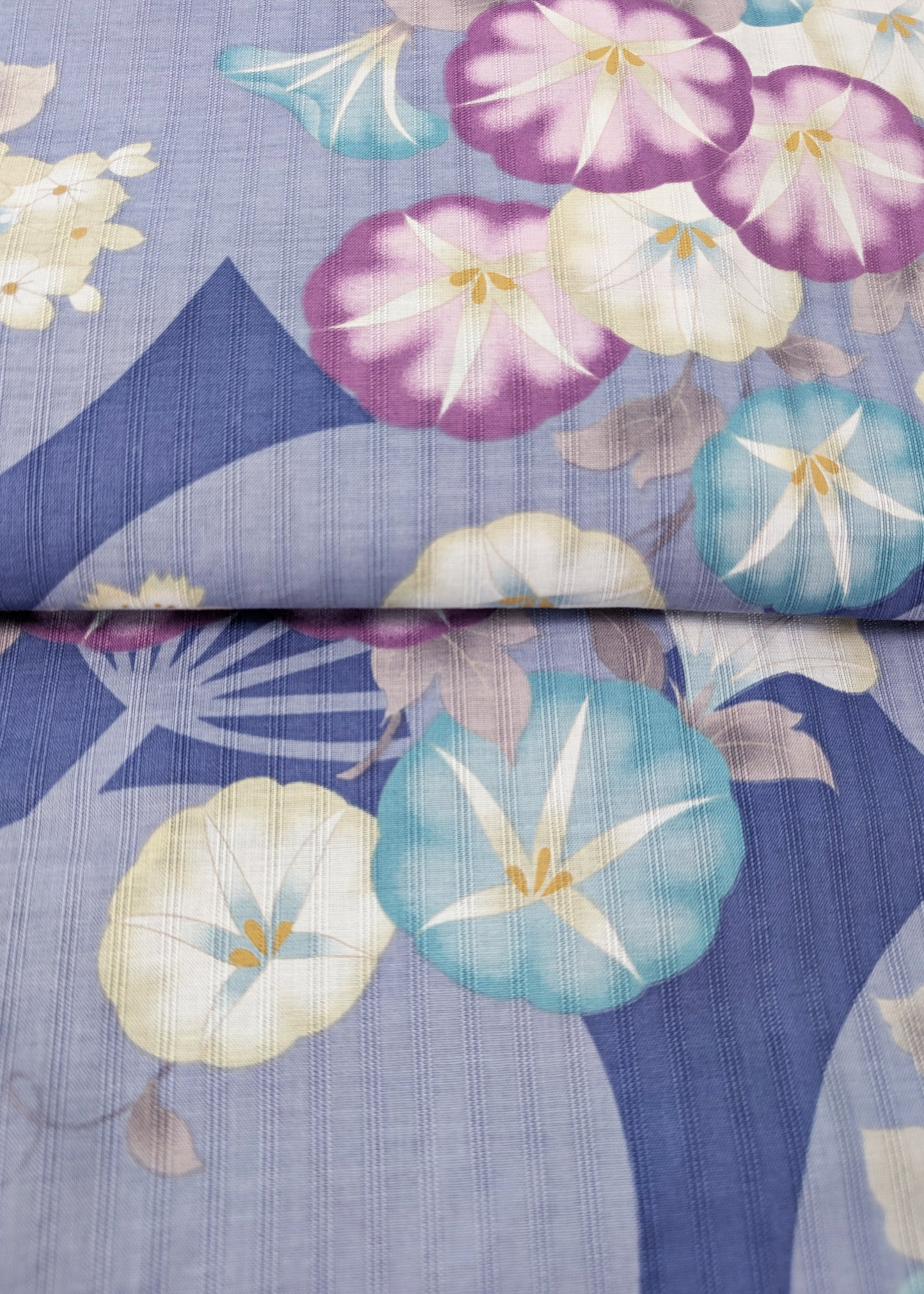 Traditional Japanese Yukata Kimono - Dragonfly and Flowers in Purple