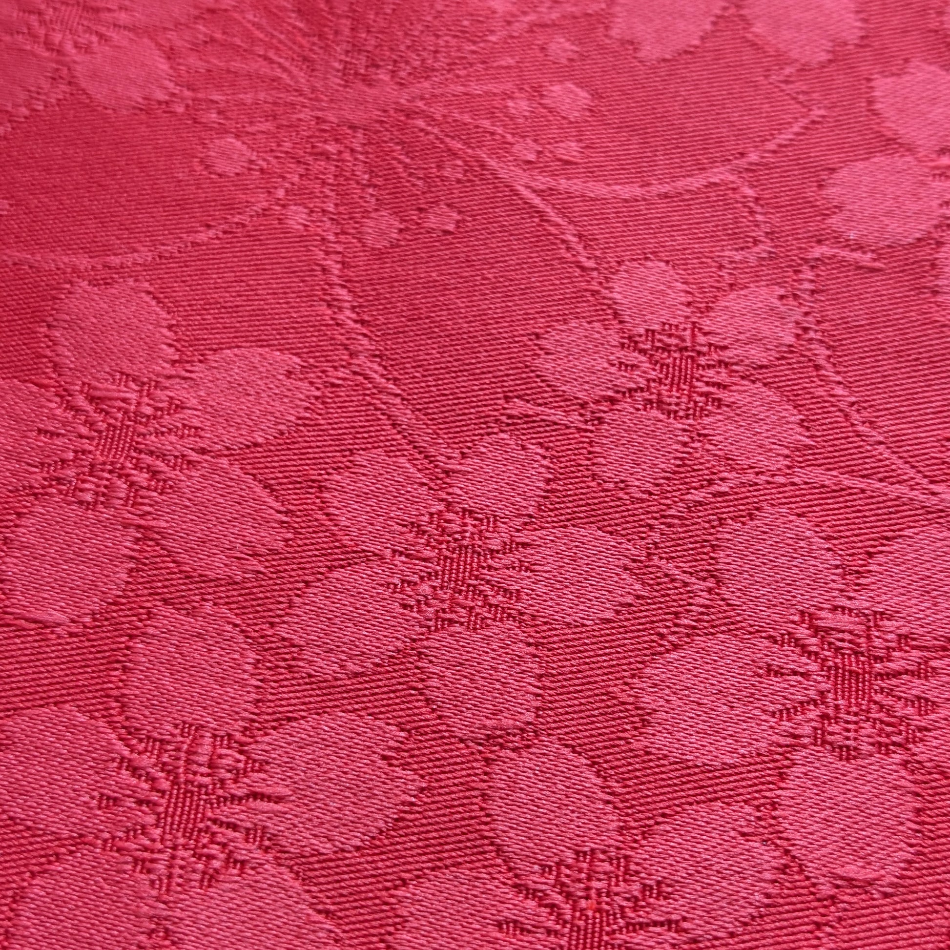 Japanese Traditional Women's Flat Obi Waist Belt - Cherry Blossom Red