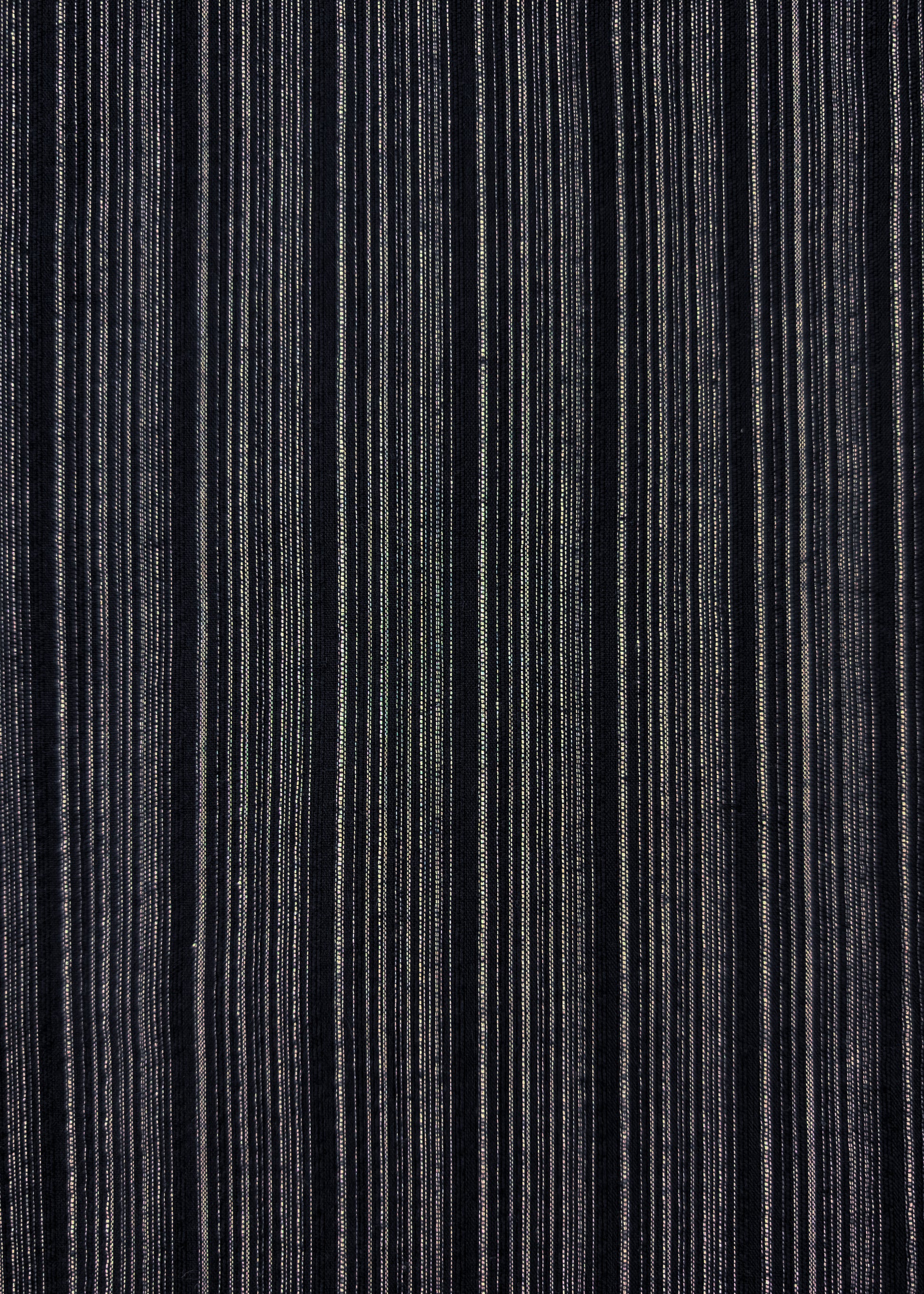 Traditional Japanese Men's Yukata Kimono - White Stripes in Black