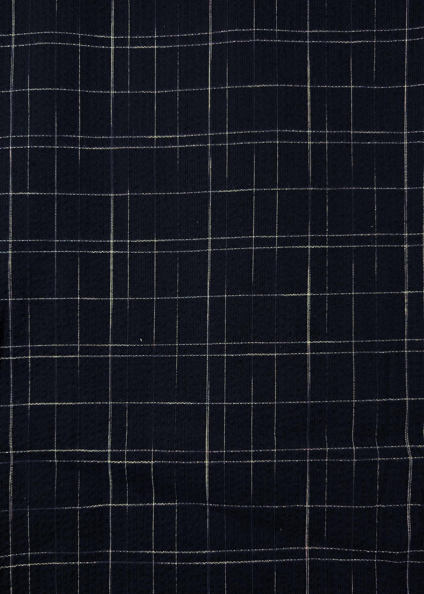 Traditional Japanese Men's Yukata Kimono - Line Pattern in Black