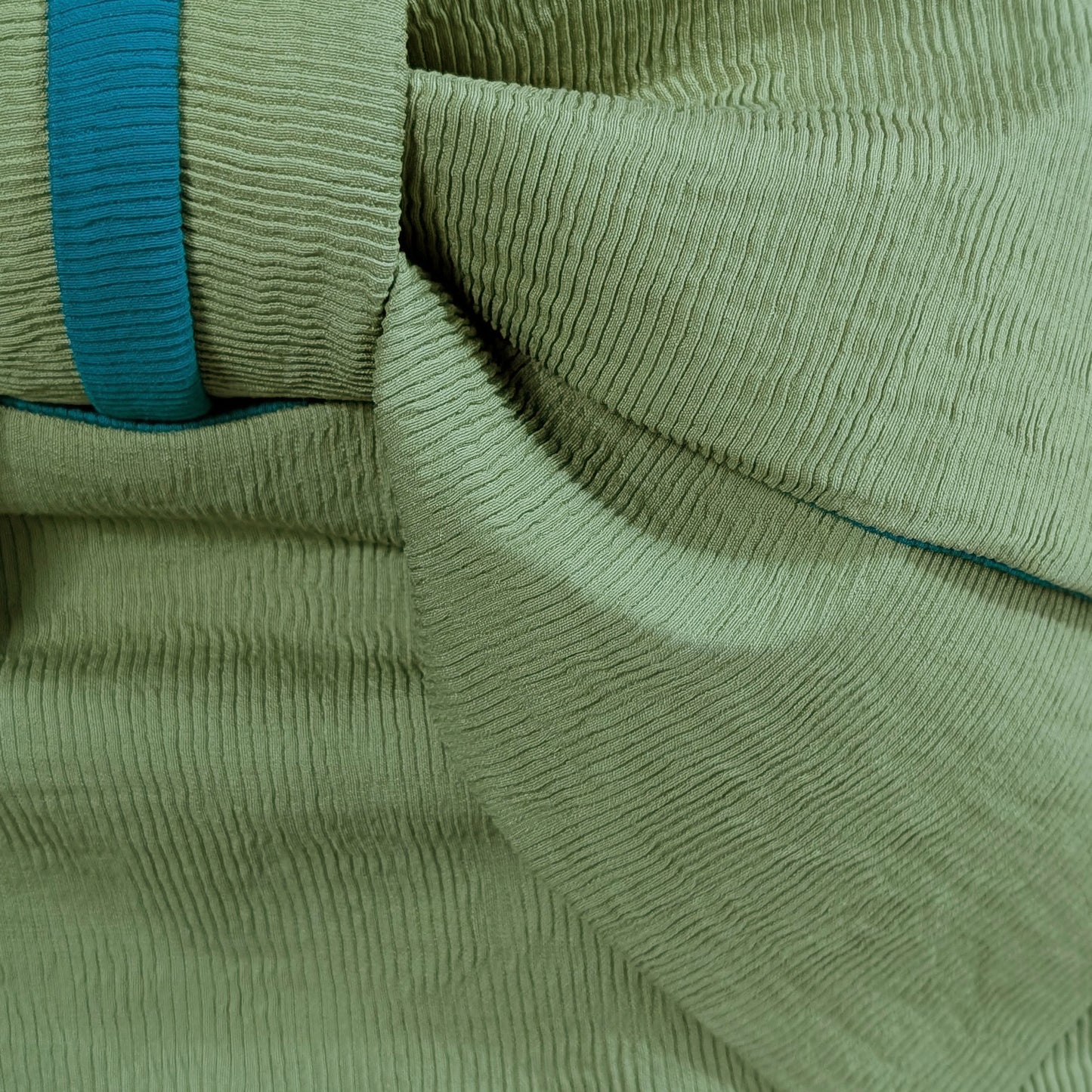 Traditional Japanese Women's Pre-Tied Obi Belt with Bow - Green