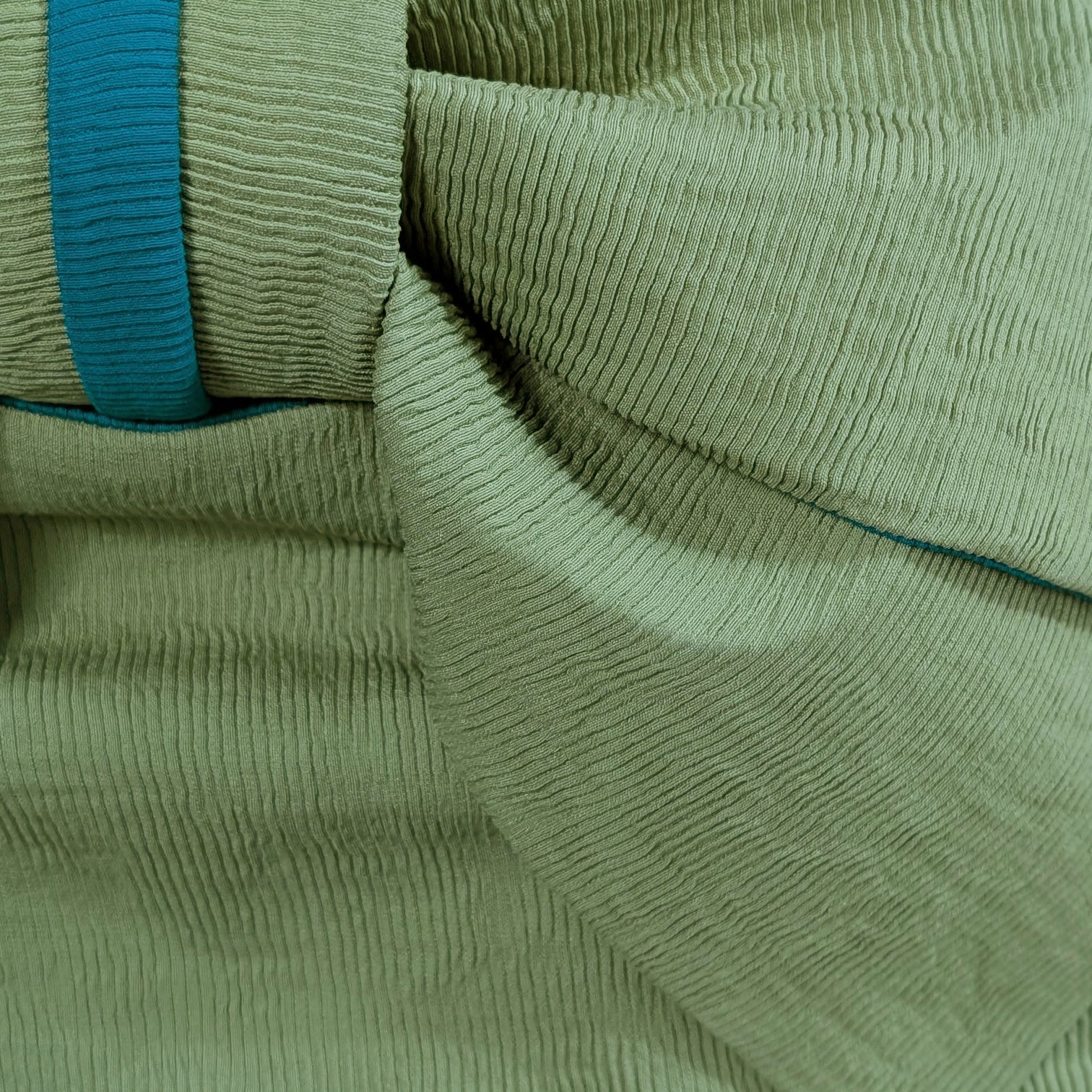 Traditional Japanese Women's Pre-Tied Obi Belt with Bow - Green