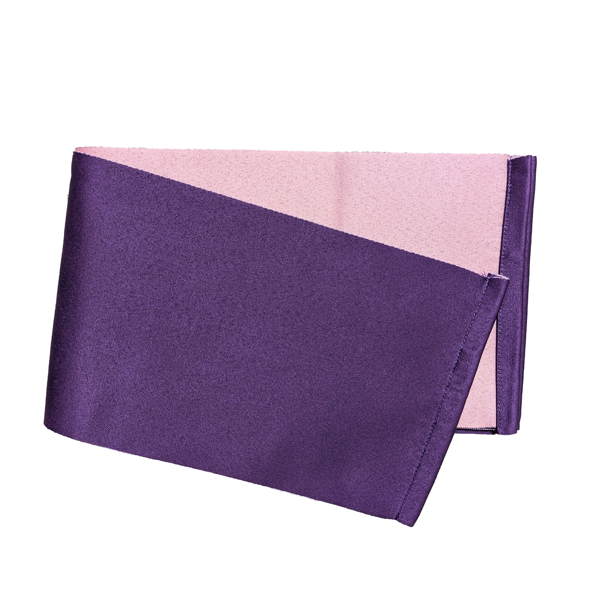 Traditional Japanese Flat Obi Belt for Yukata Kimono - Purple and Pink