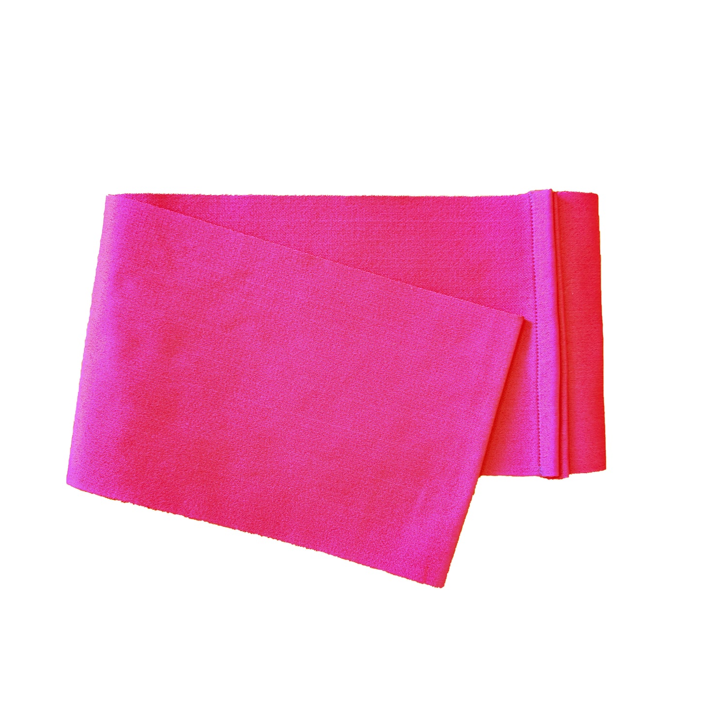 Traditional Japanese Hanhaba Flat Obi Belt for Yukata Kimono- Hot Pink
