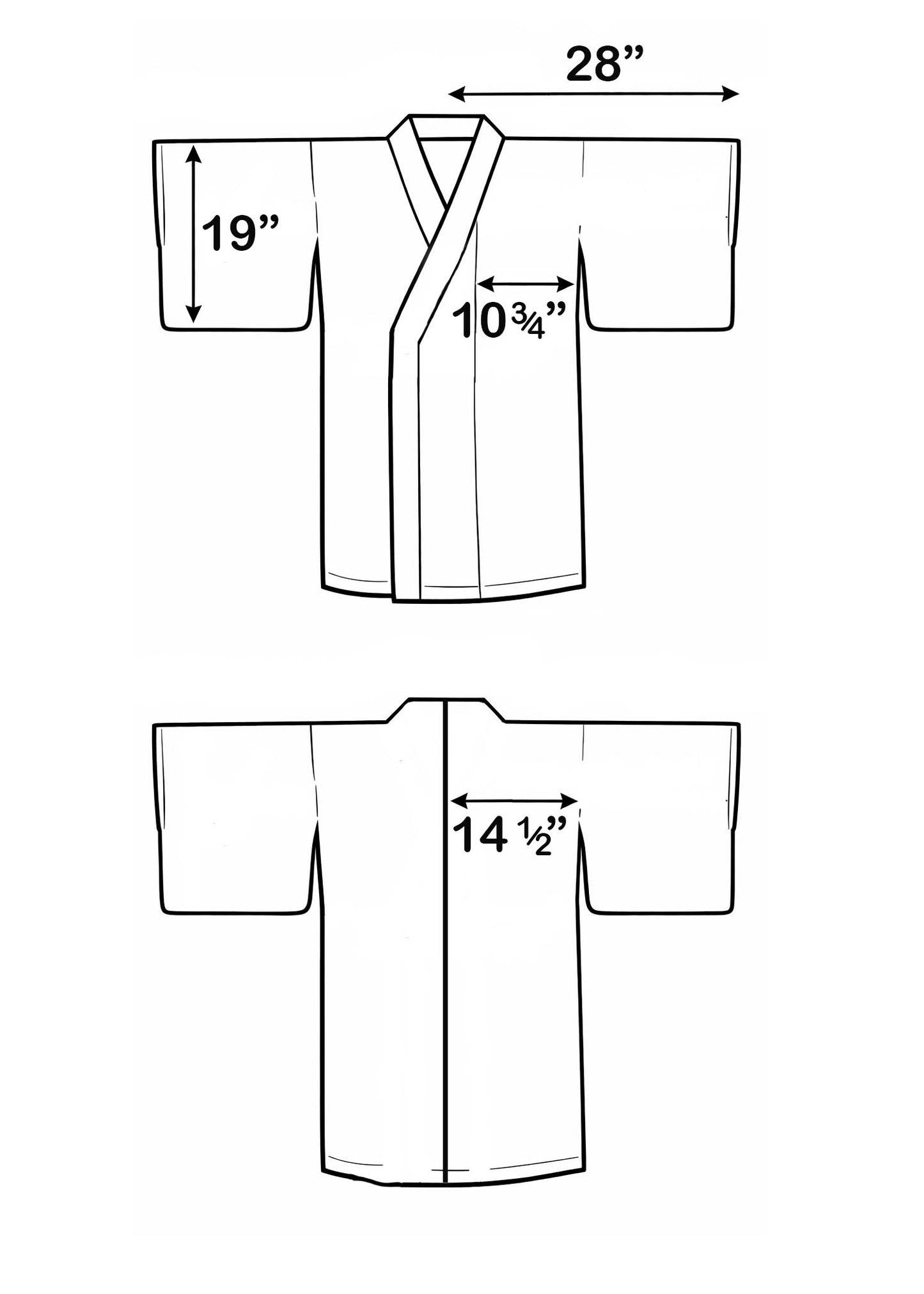 Yukata Kimono Plus Size - Roses in White (Style #1013)