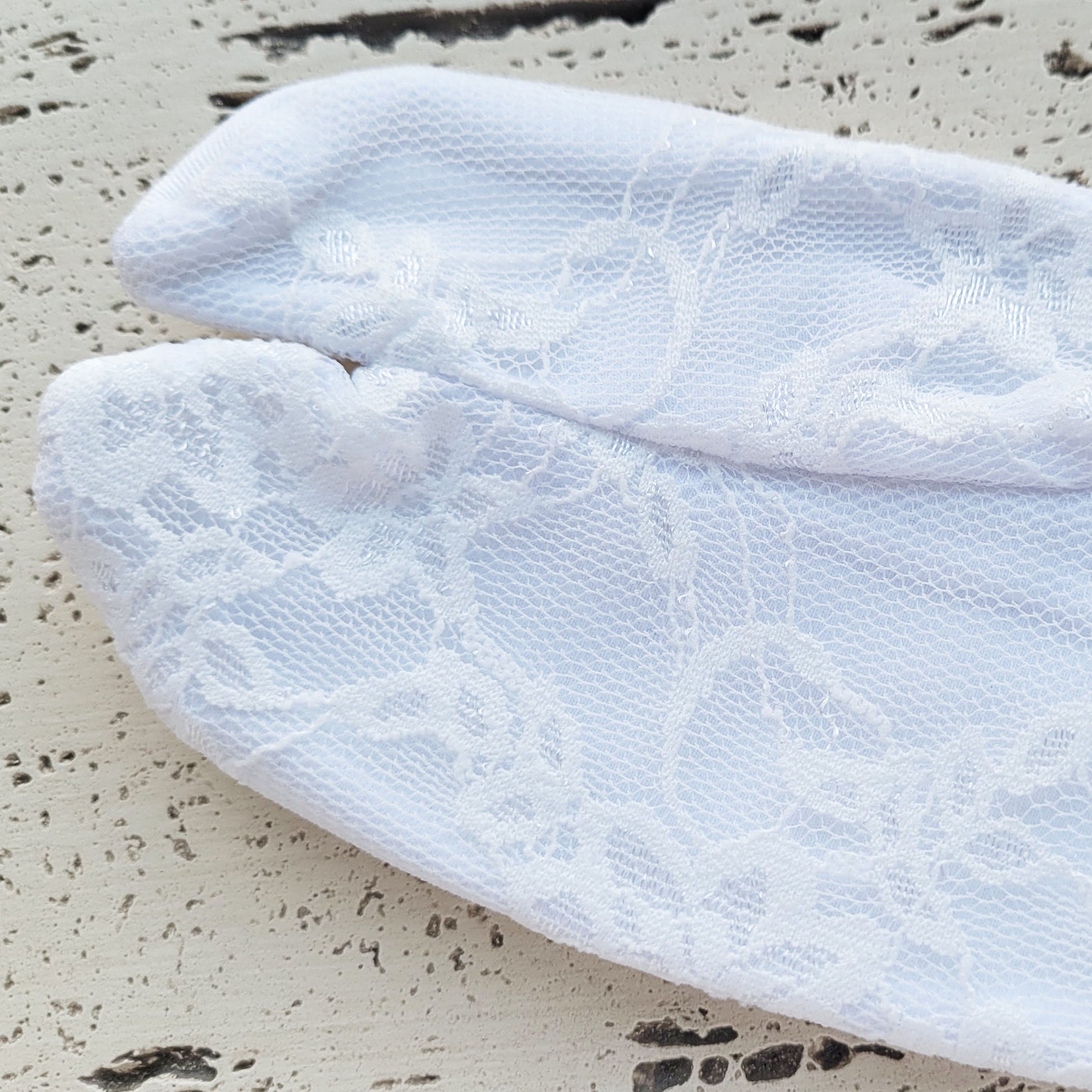 Japanese Tabi Socks - Lace in White