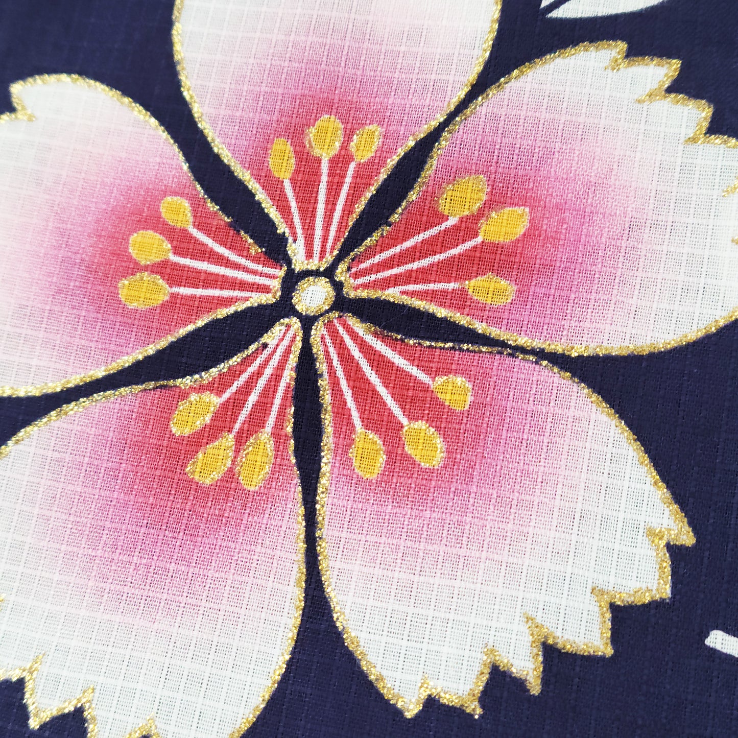 Cherry blossom Japanese fabric for yukata
