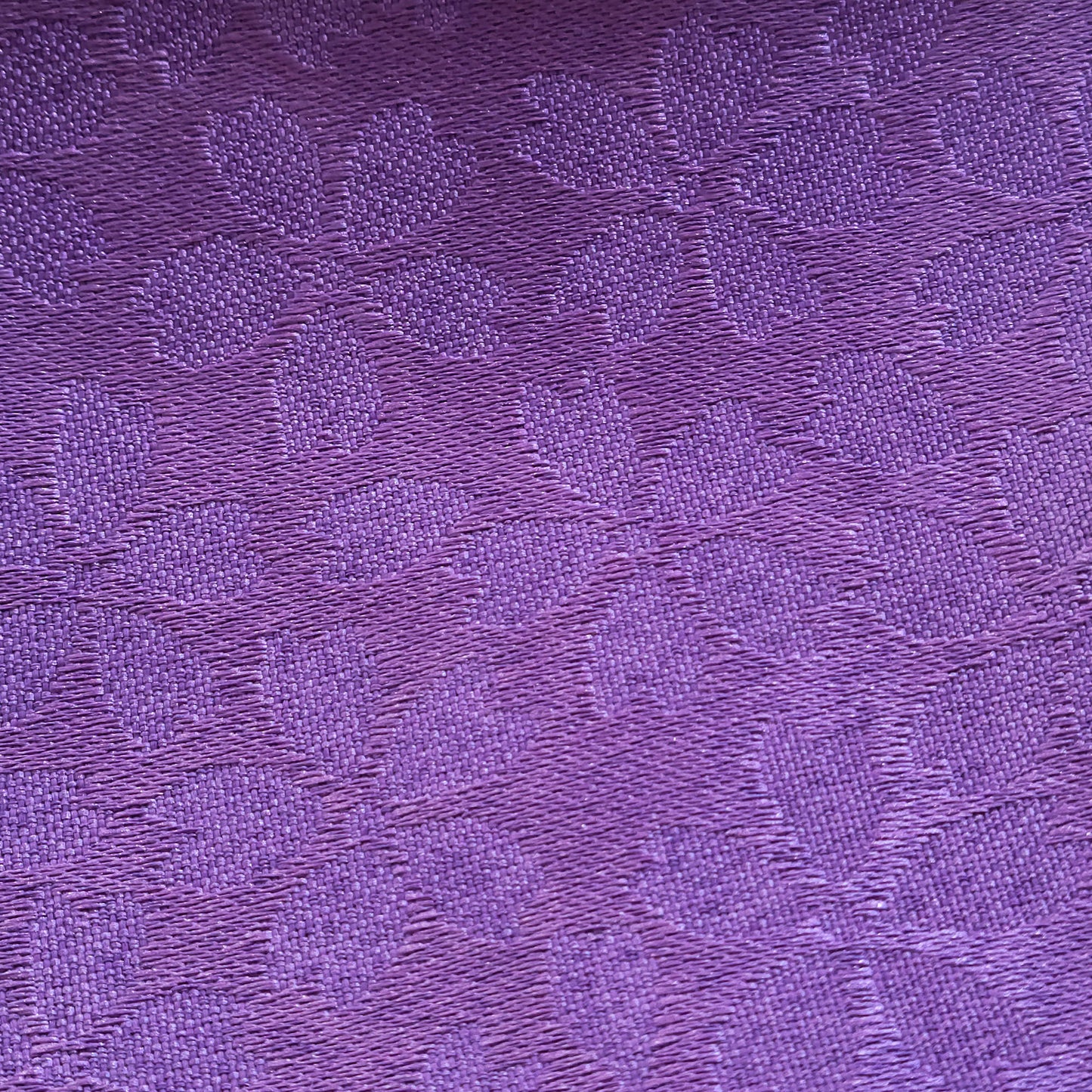 Japanese Flat Obi Belt - Cherry Blossom Dark Purple