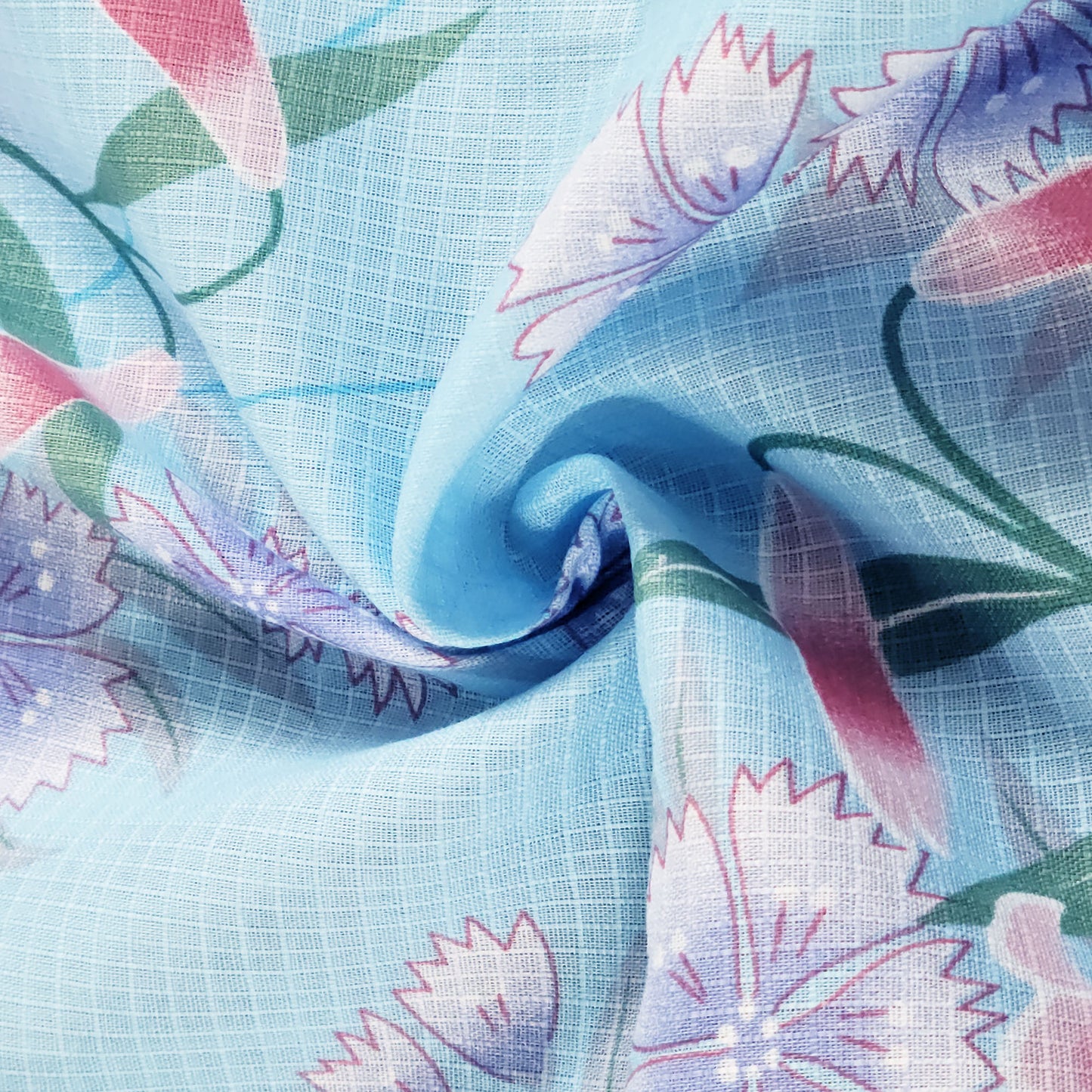 Traditional Japanese Yukata Kimono for Women - Morning Glory Blue ...