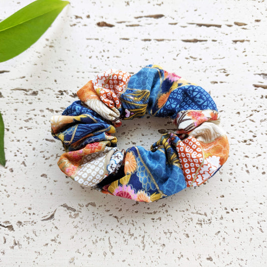 Fabric Scrunchie - Floral Yellow