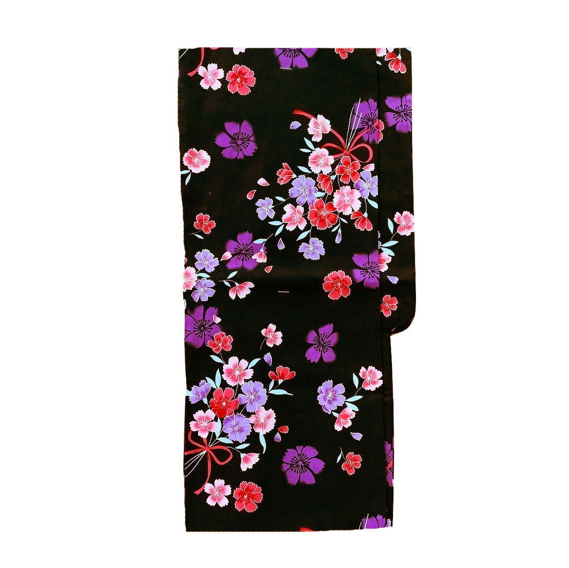 Yukata Kimono - Cherry Blossom Bouquet Black