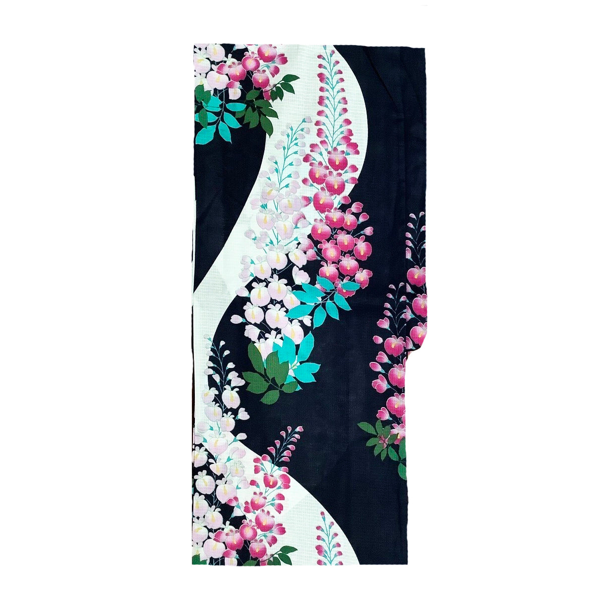 Yukata Kimono - Wisteria Black
