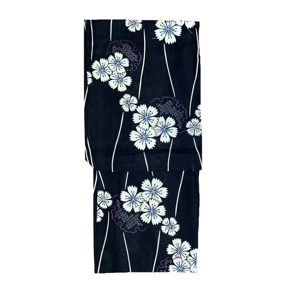 Yukata Kimono - Cherry Blossoms Black