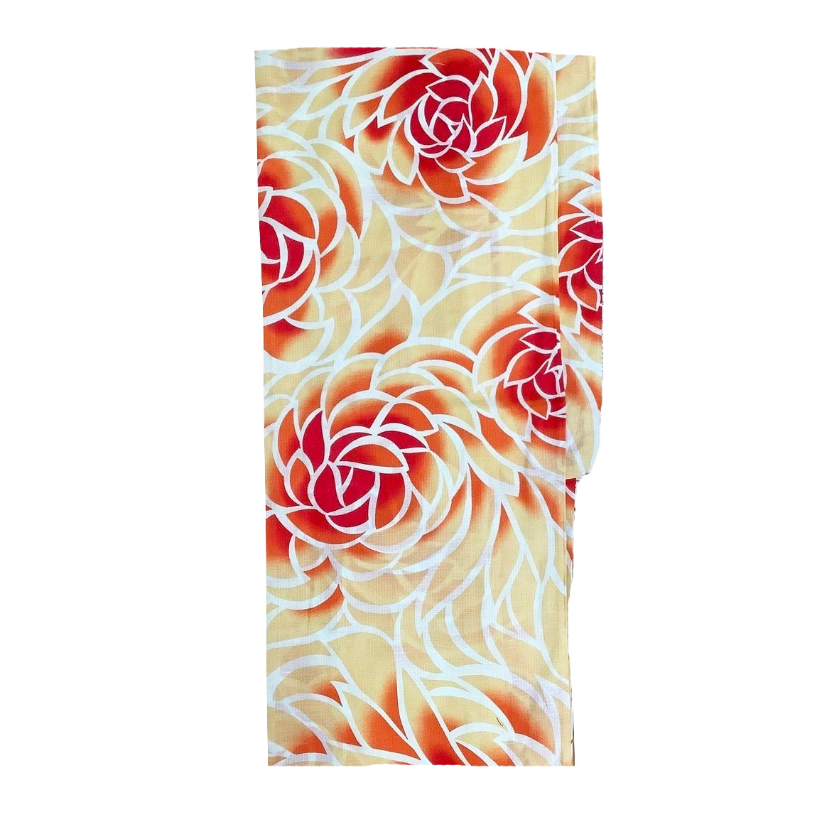 Yukata Kimono - Floral Orange