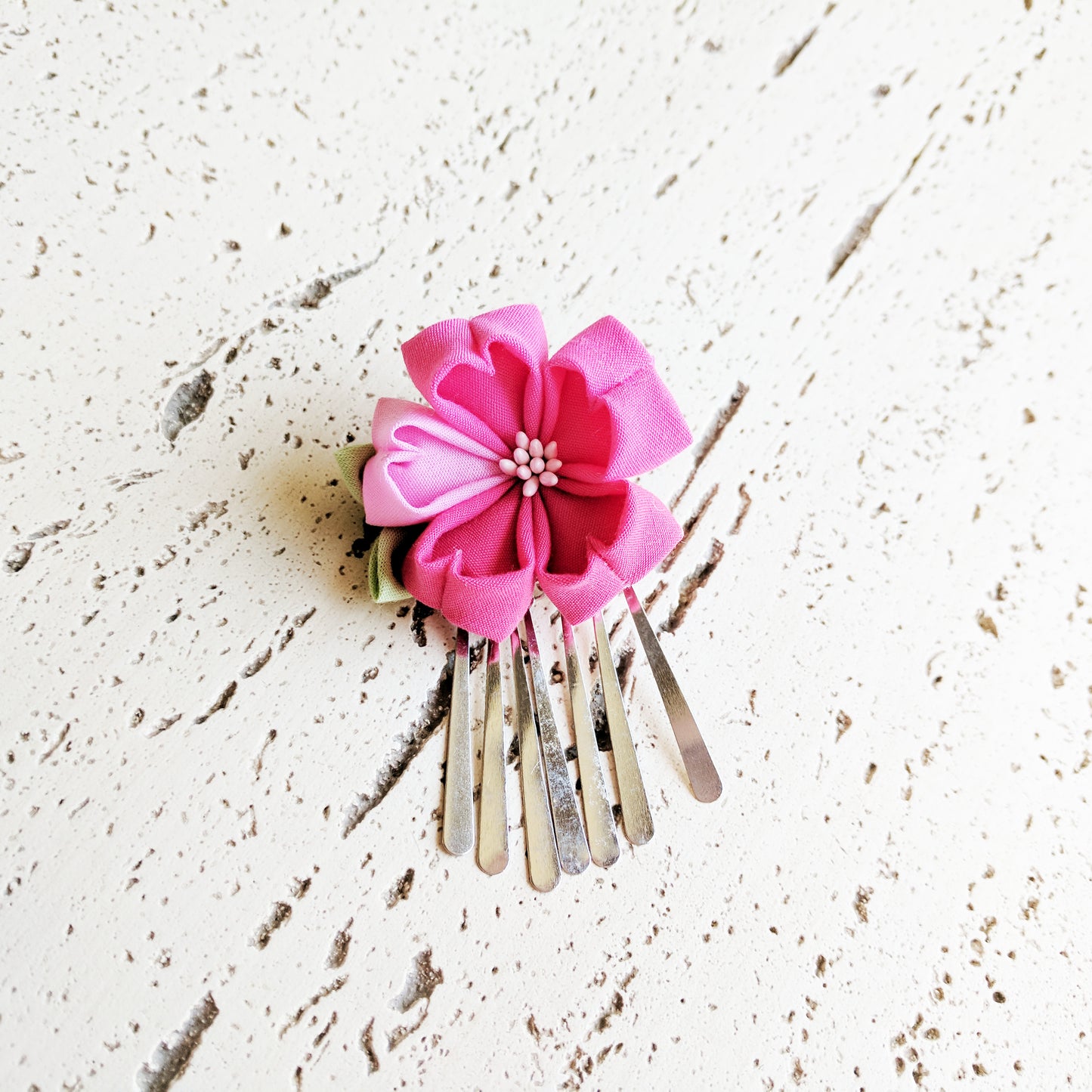 Sakura Hair Clip with Silver Fringes ( Discontinued )