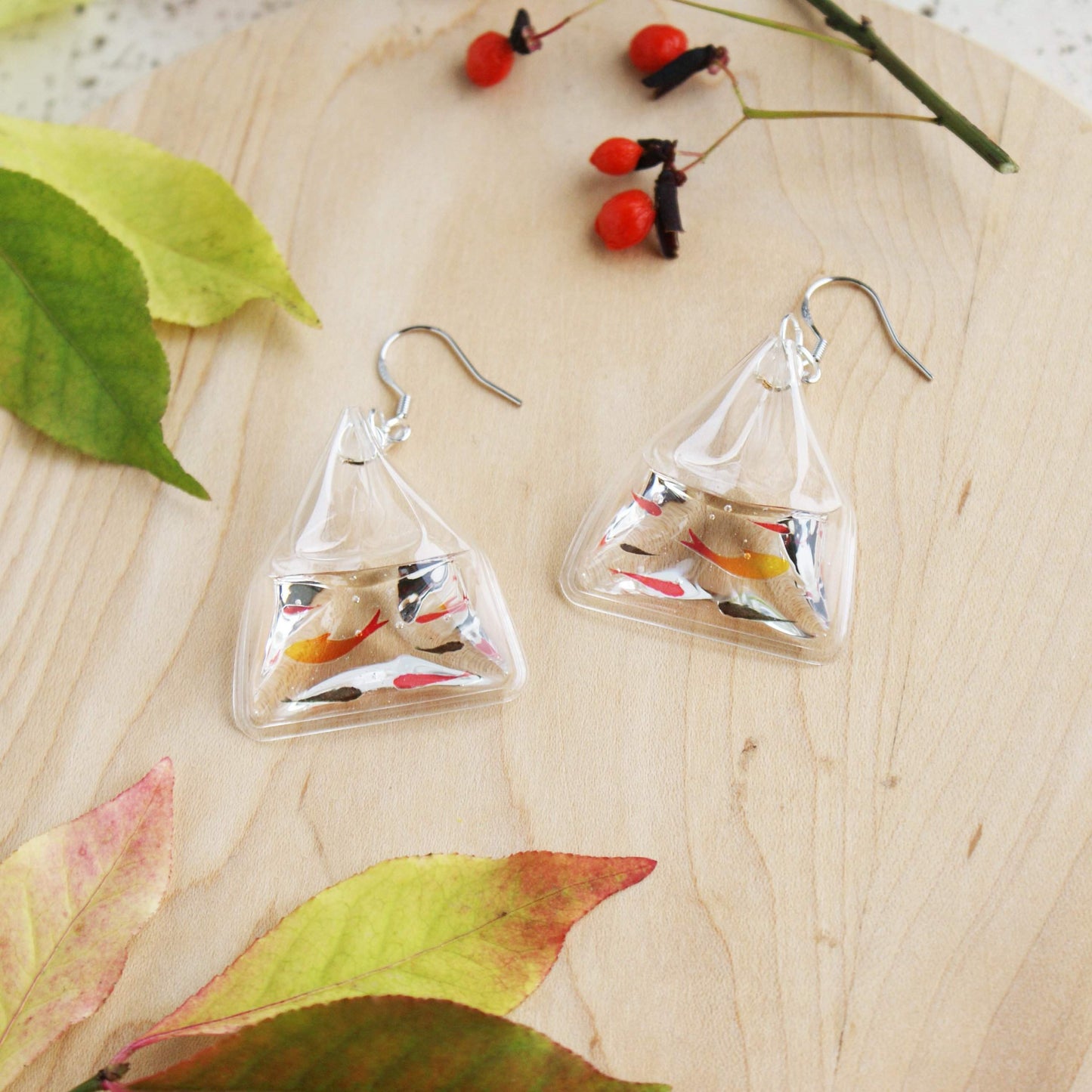 Japanese Fish Pond Earrings