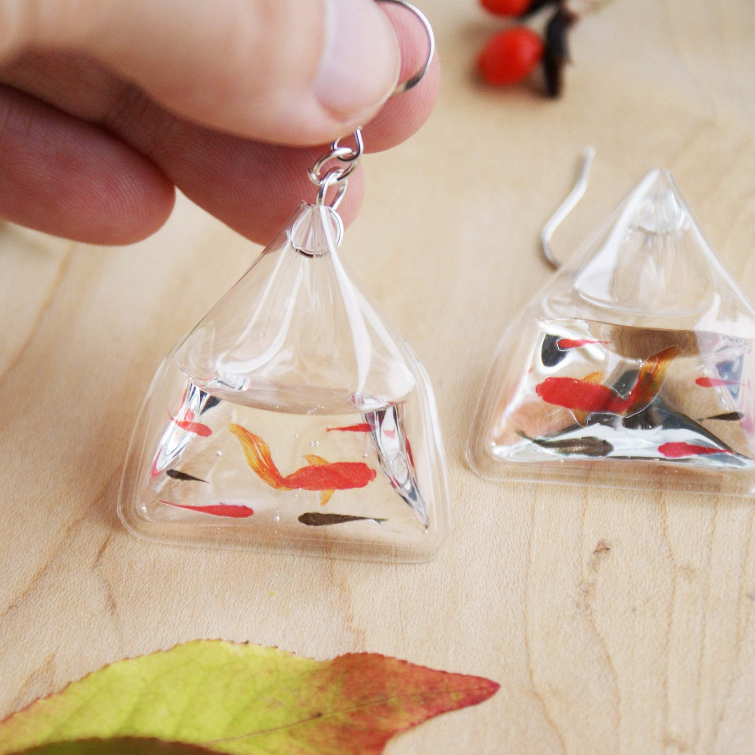 Japanese Fish Pond Earrings
