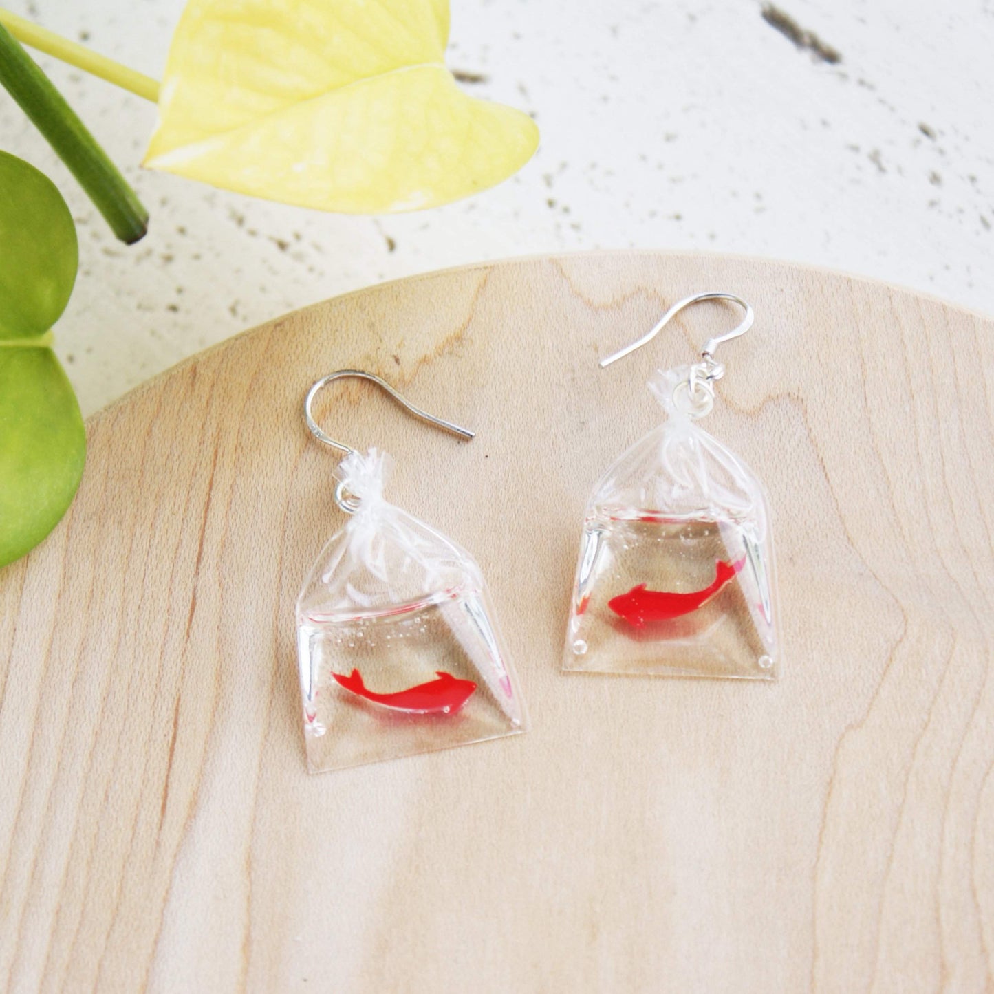 Japanese Koi Fish Resin Earrings