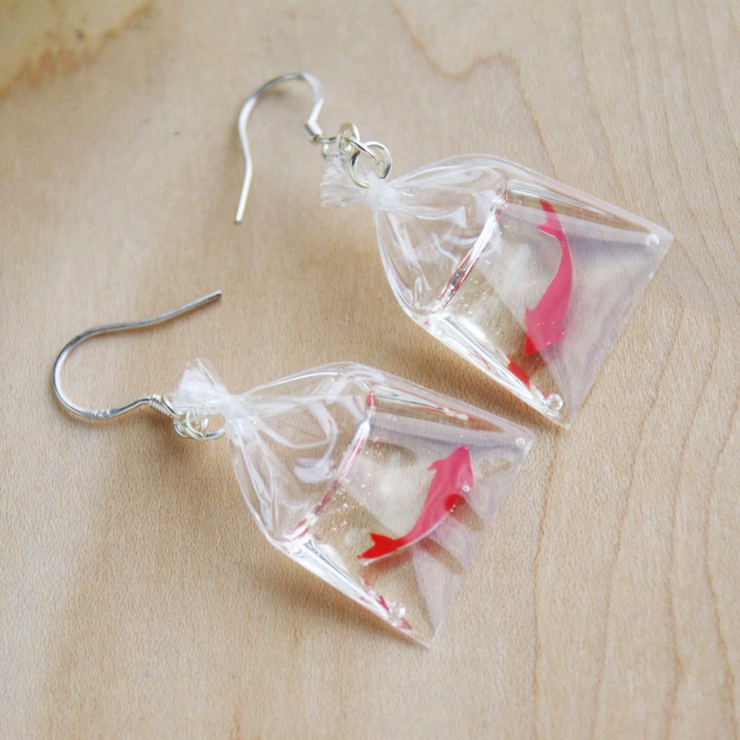 Japanese Koi Fish Resin Earrings