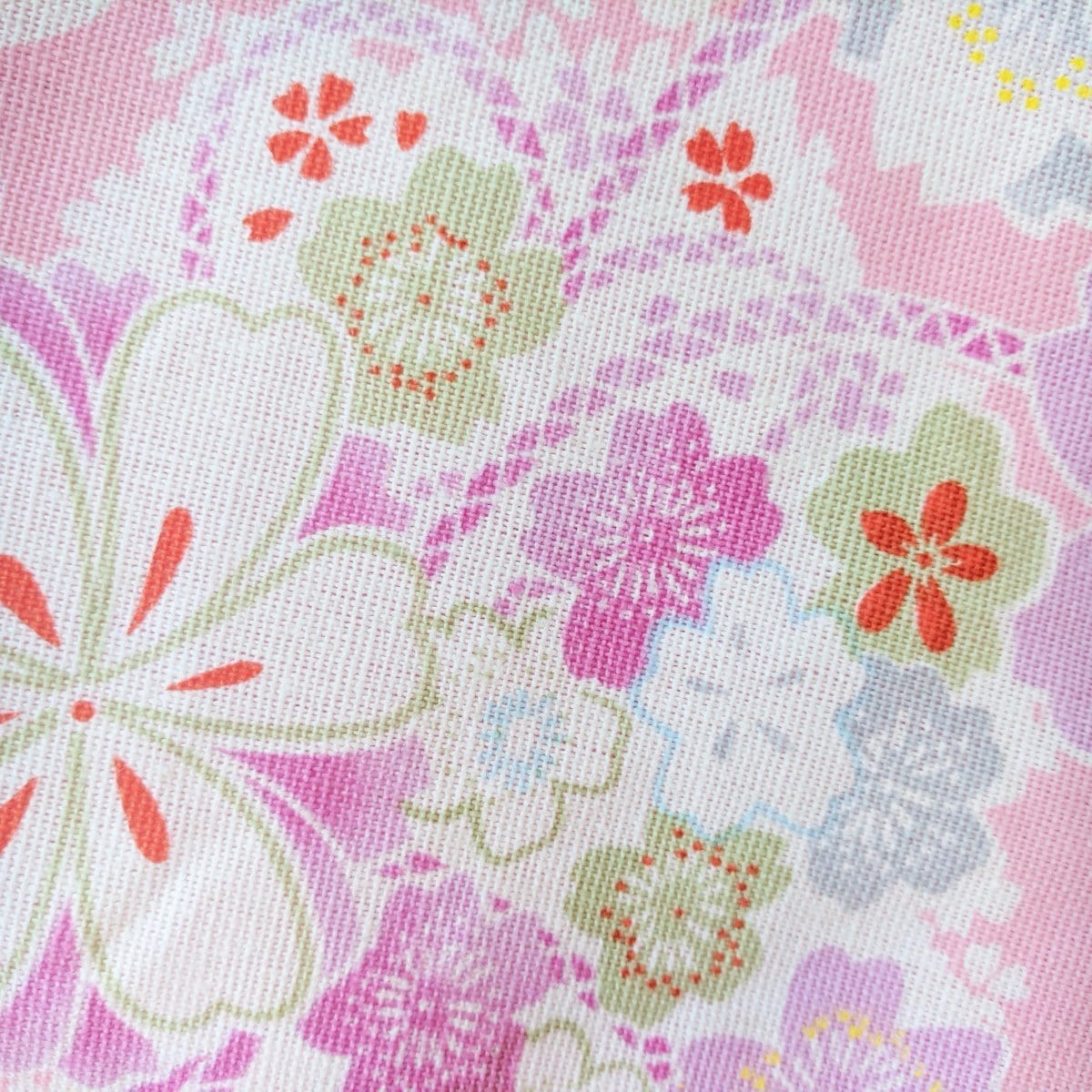 Kimono Knot Bag Wristlet Cherry Blossom Sakura Pink - Pattern