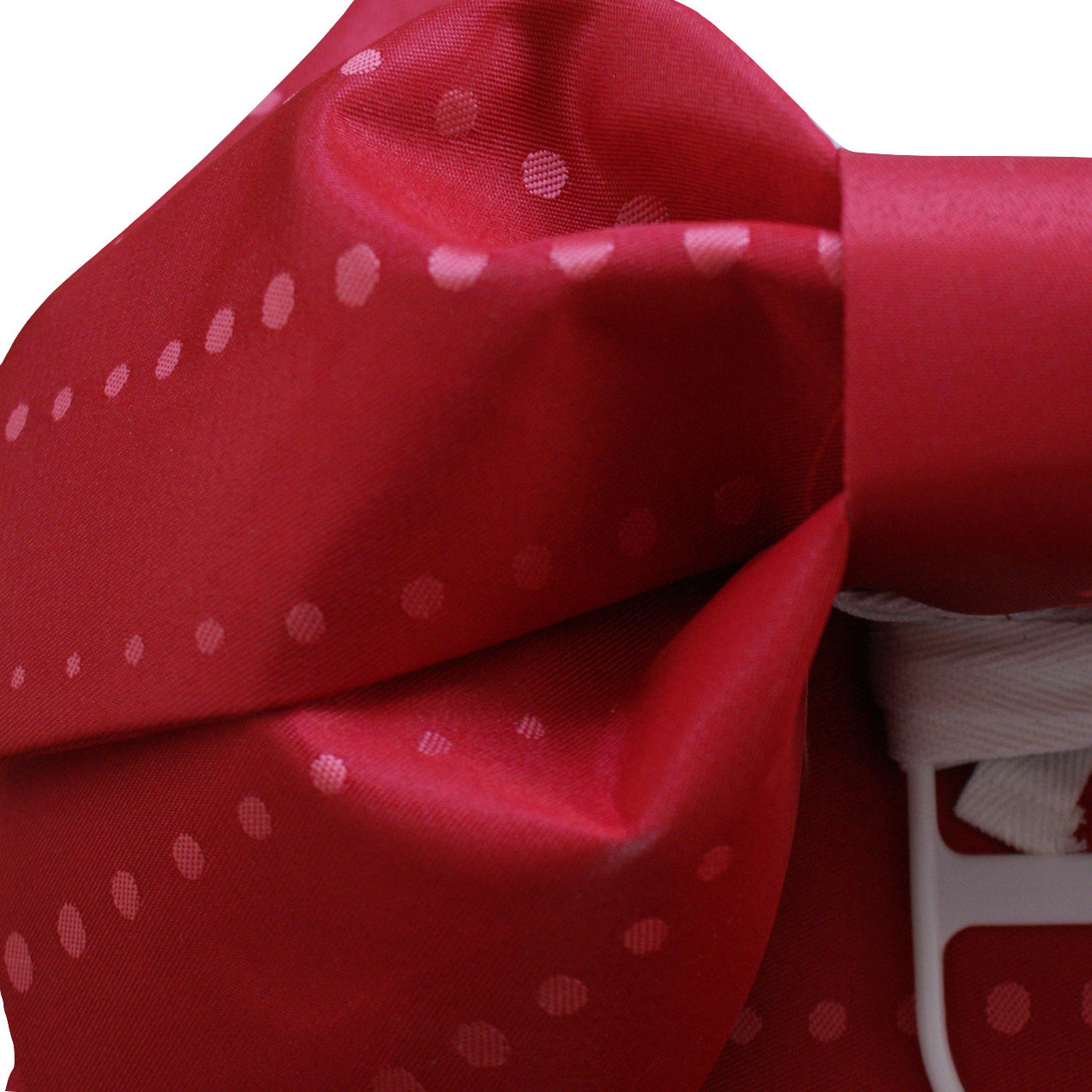 Pre-Tied Obi Belt - Dotted Red