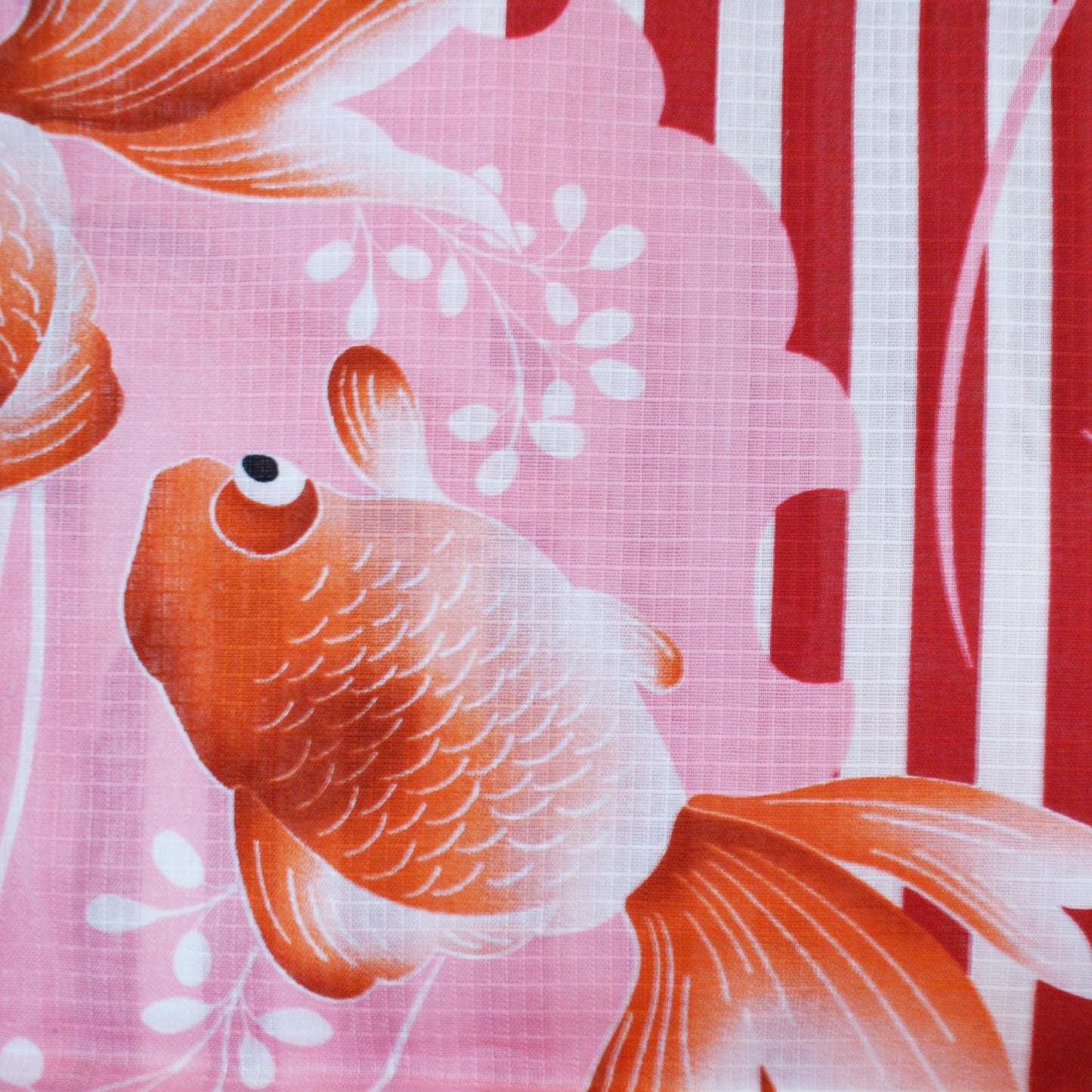 Yukata Kimono - Goldfish in RedWhite