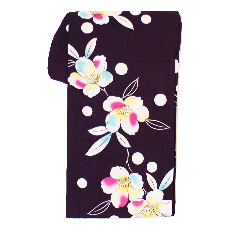Yukata Kimono - Plum Blossoms Purple