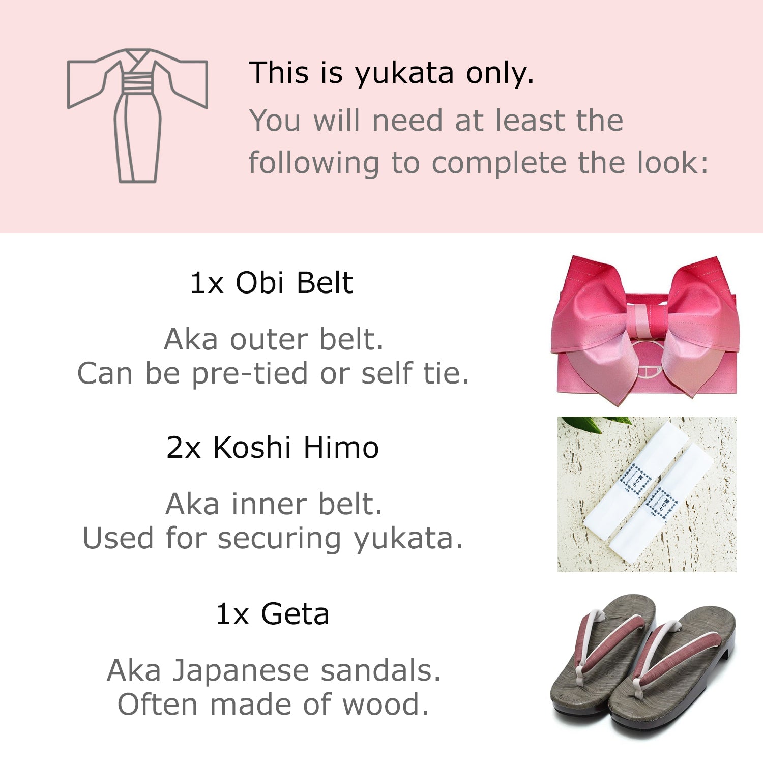 What you need to wear a yukata